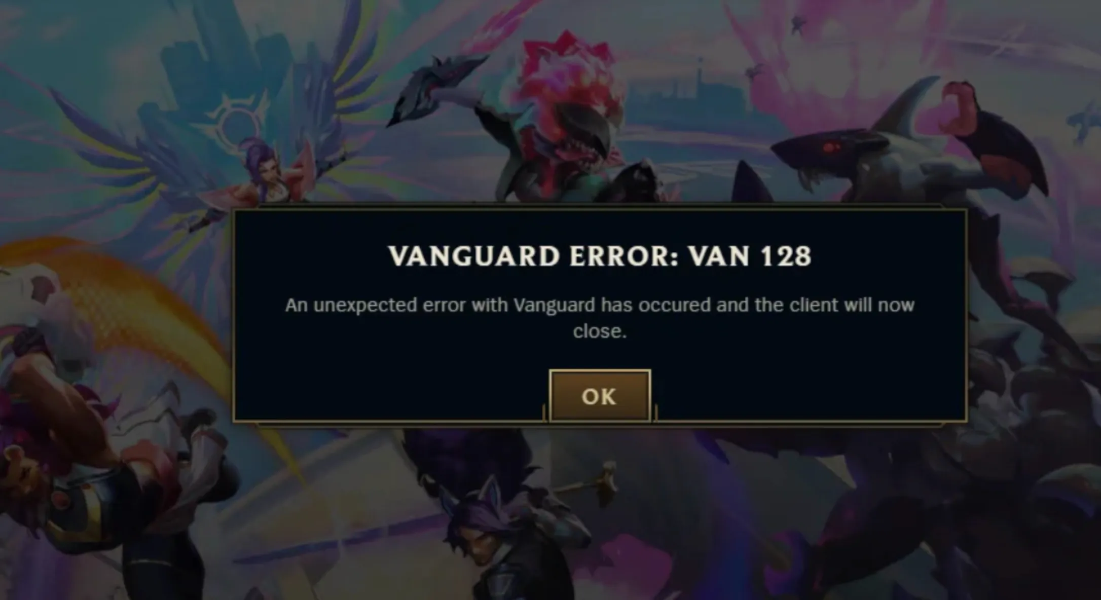 VAN 128 lol error
